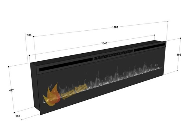 Dimplex Prism 74 Elektrikli Plazma Şömine - Görsel 5